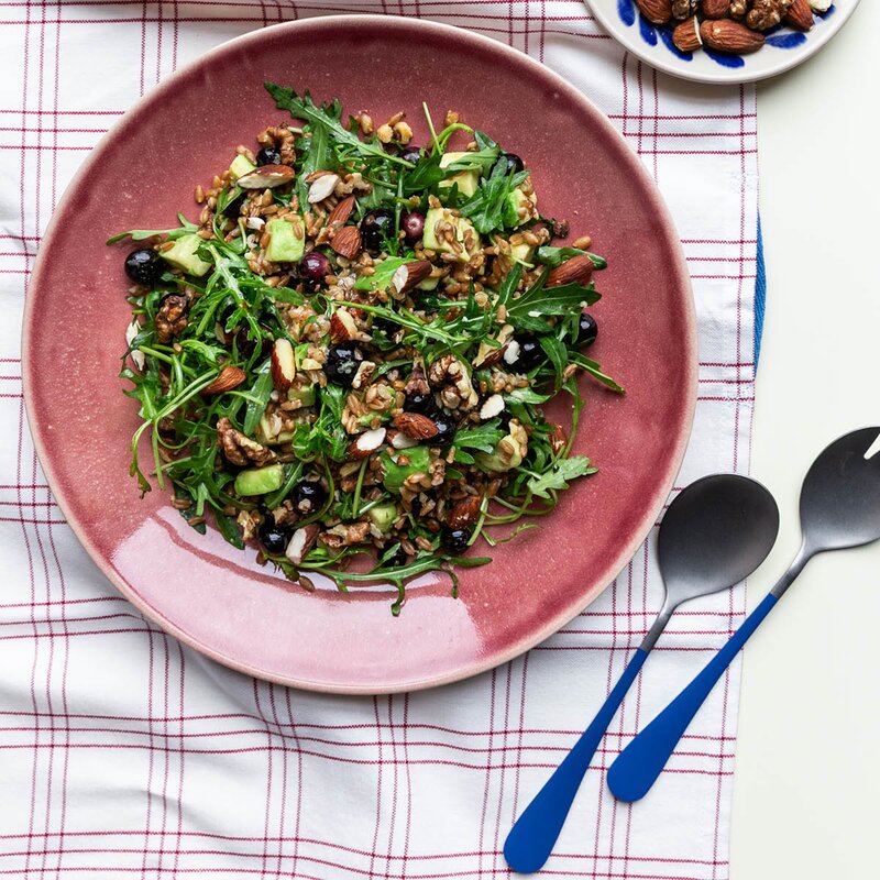 Nicolas Vahé Salatbestikk 20 cm blå