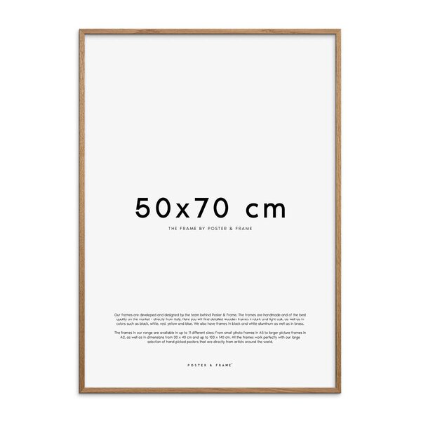 Poster & Frame Treramme 50x70 cm lys eik