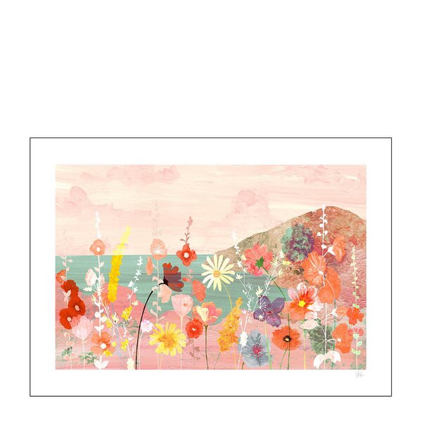 Poster & Frame Violets Print House poster 50x70 cm flowerscape