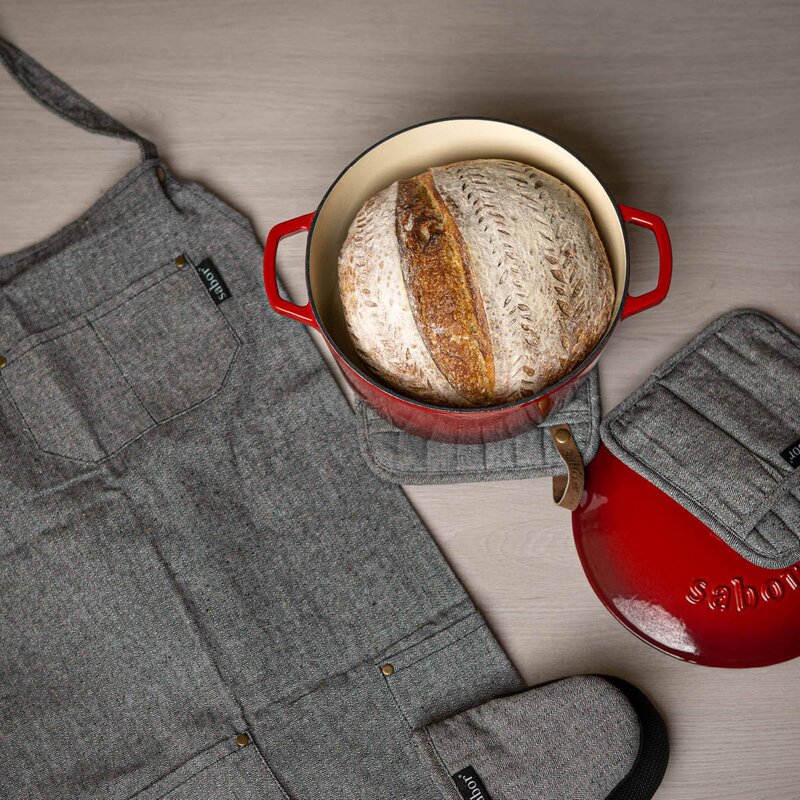 Sabor Støpejernsgryte 4,4L rød