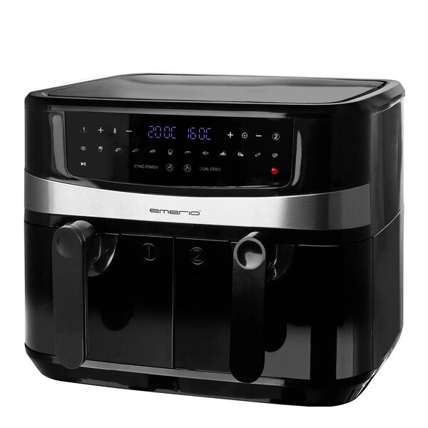 EMERIO Dobbel airfryer 10L svart