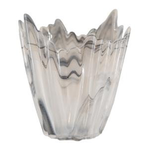 Holmen Alvo telysholder 12,5 cm grå/hvit