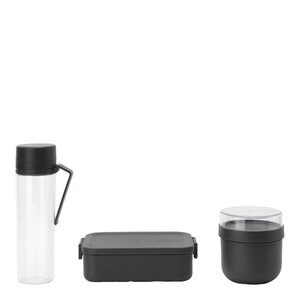 Brabantia Make & Take frokost- og lunsjsett 3 deler mørk grå