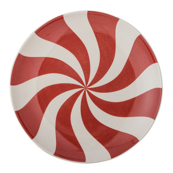 Bloomingville - Yule tallerken 23 cm julemotiv multi