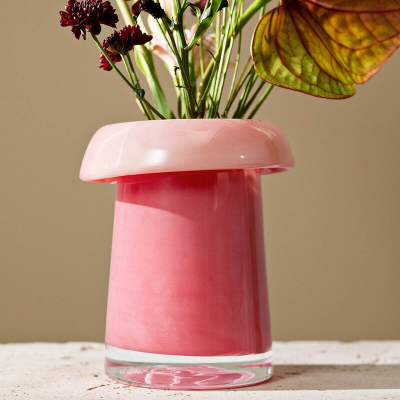 Holmegaard Soma vase 16,5 cm korall/fersken