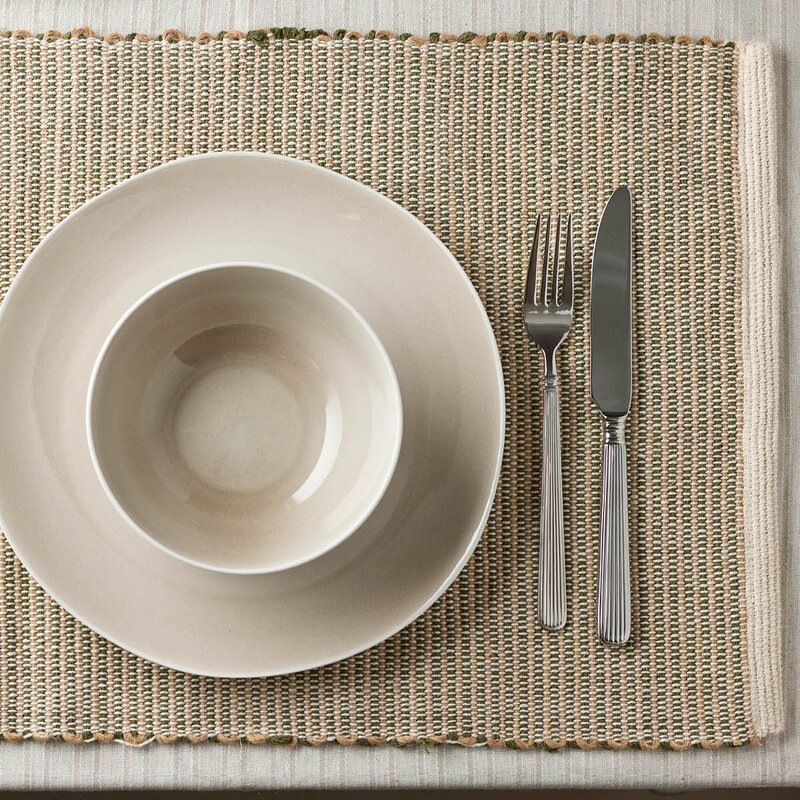 Holmen Birk dekkebrikke 35x48 cm grønn