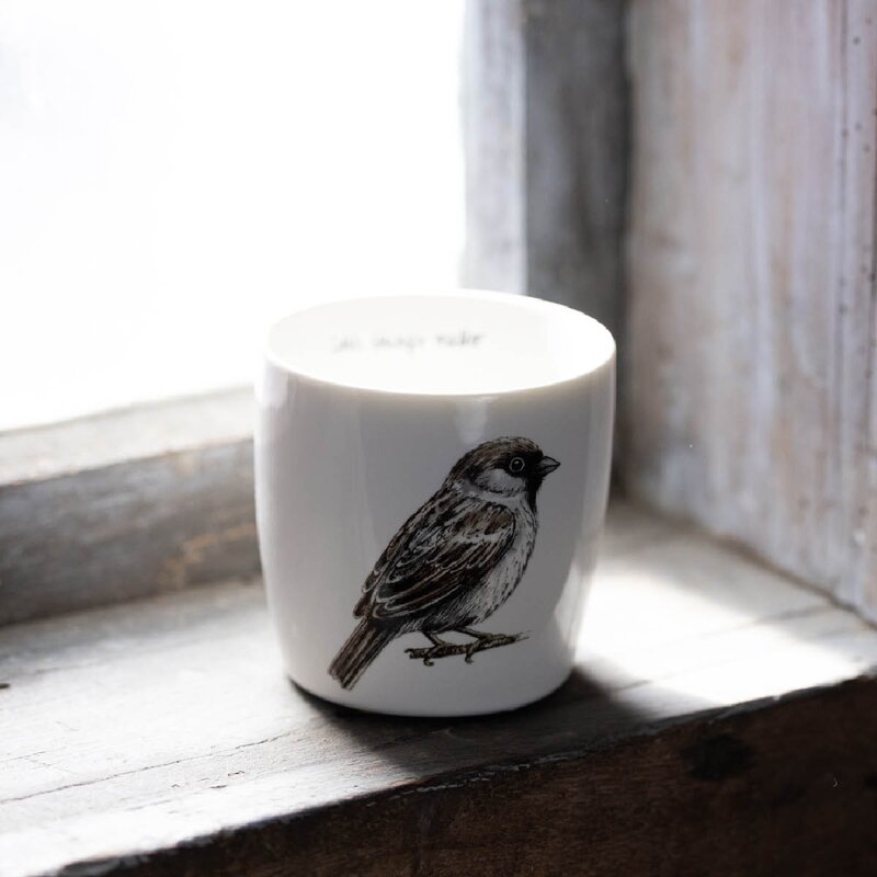 Sögne Home Moments of calm krus 30 cl fugl