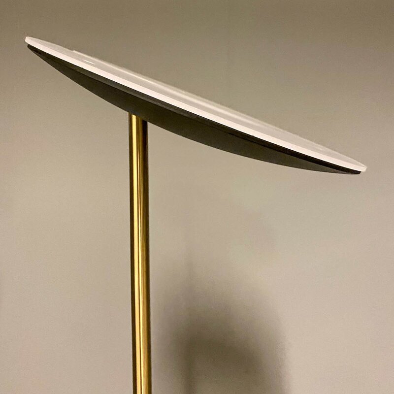Aneta Lighting Cadiz uplight gulvlampe 186 cm svart/matt messing