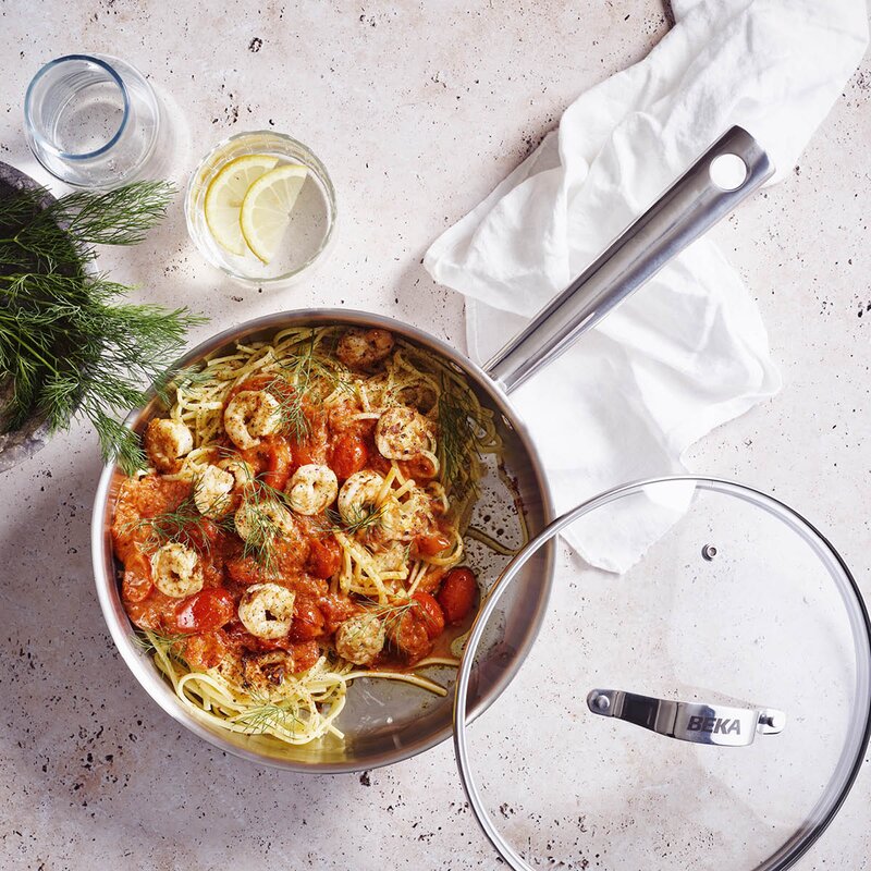 Beka Cicla traktørpanne med lokk 3,2L 24 cm stål