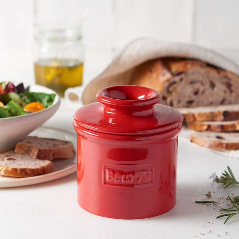 Butter Bell Crock Retro Café smørklokke rød