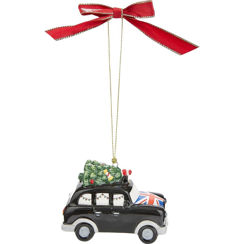Spode Christmas Tree juletrepynt taxi