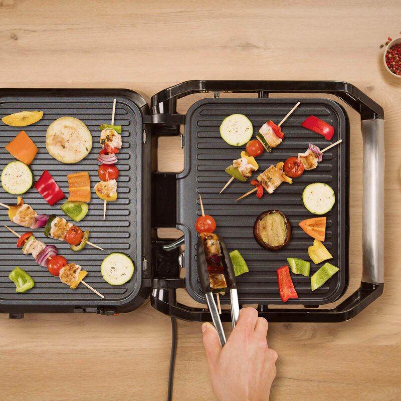 OBH Nordica SuperGrill grill 3-i-1 2000 W rustfritt stål