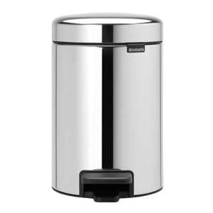 Brabantia NewIcon pedalbøtte 3L blankt stål