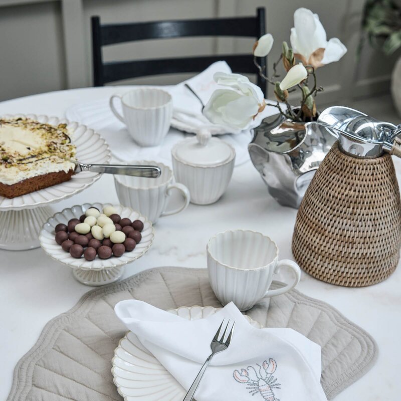 Lene Bjerre Camille kakefat 27 cm off white