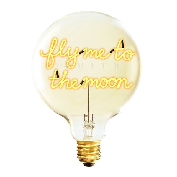 Elements Lighting MITB lyspære LED 17 cm Fly Me To The Moon ravfarget