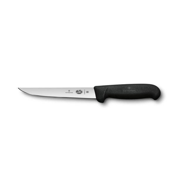 Victorinox Fibrox utbeiningskniv spiss 15 cm svart