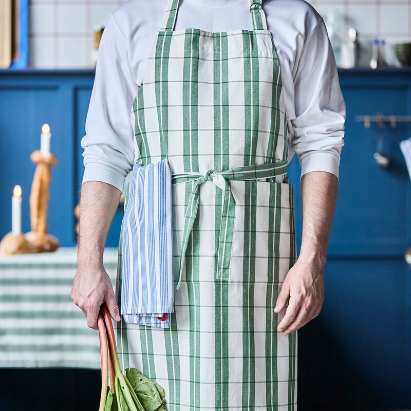 Nicolas Vahé Chef forkle 87 cm grønn/hvit