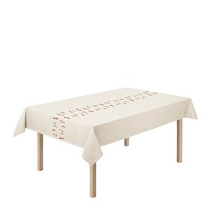 Kay Bojesen Duk 150x370 cm brodert/dekor hvit