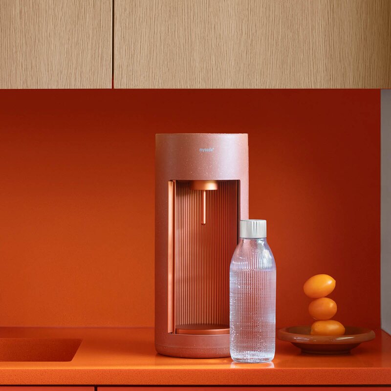 Mysoda Glassy kullsyremaskin uten sylinder terracotta