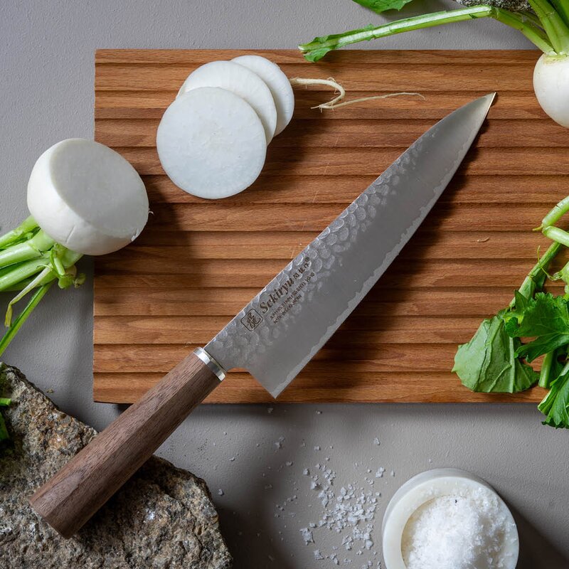 Sekiryu Kokkekniv 20 cm valnøtt