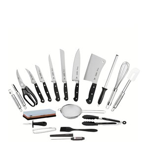 Tramontina Century kniv- og redskapssett 20 deler svart
