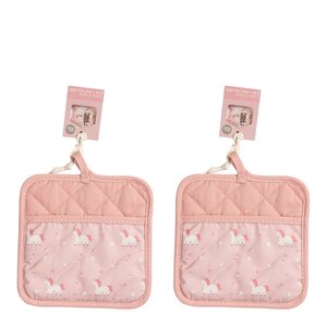 Modern House Chic Kids gryteklut 17,5x17,5 cm 2 stk enhjørning