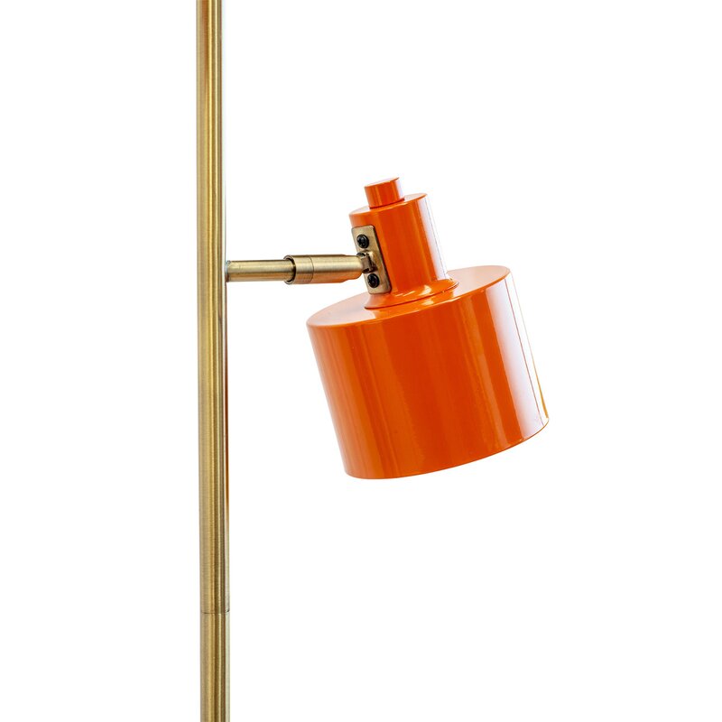 Dyberg Larsen Ocean gulvlampe 160 cm orange/messing