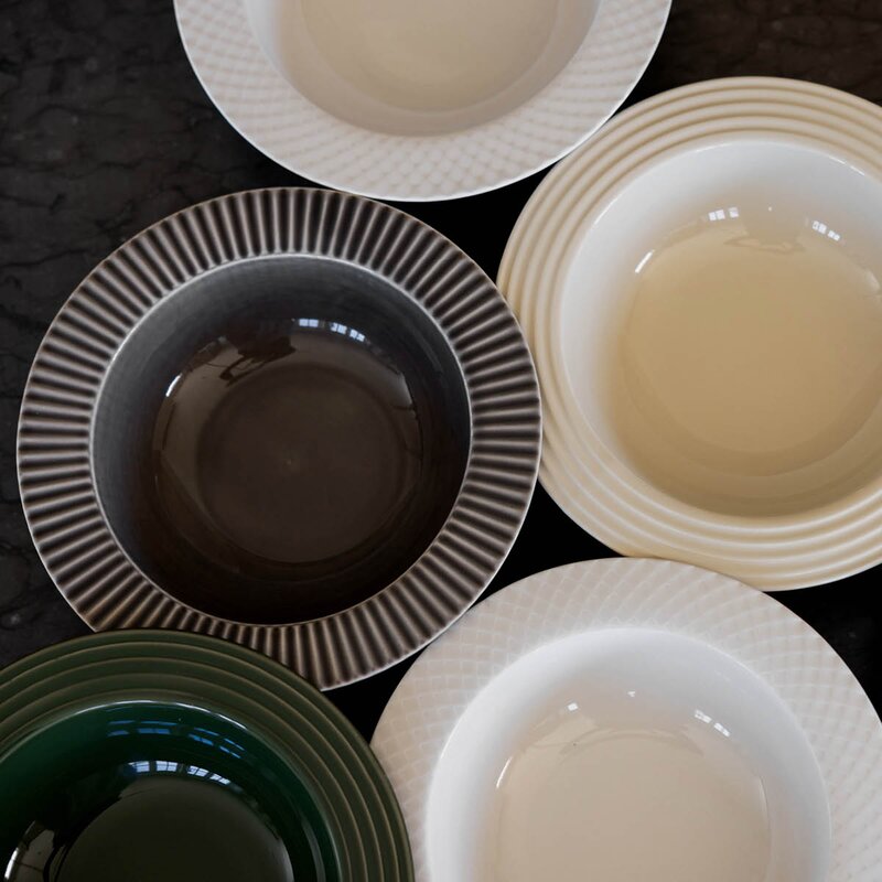 Sagaform Coffee & More dyp tallerken 22 cm grå