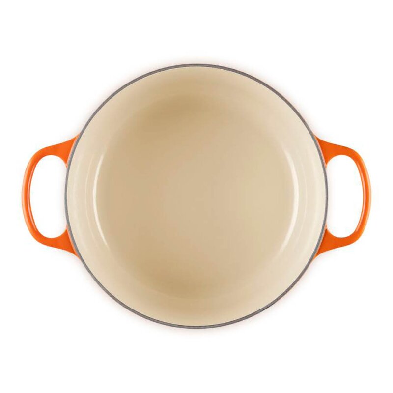 Le Creuset Signature støpejernsgryte rund 5,3L 26 cm volcanic/crucible knob