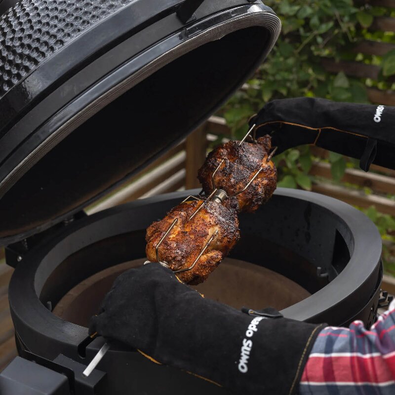 Kamado SUMO Grillhansker premium 38x18 cm skinn 2 stk