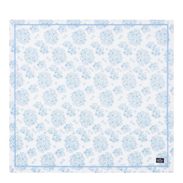 Lexington Serviett bomull 50x50 cm hvit/blå blomstermønster