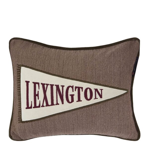 Lexington Flag Logo Tweed putetrekk 40x30 cm beige/light beige/fig