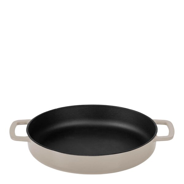 Combekk Støpejernspanne emaljert 28 cm sand
