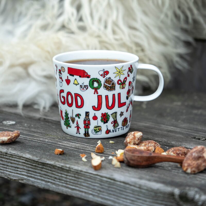 Modern House Anette Moi krus 27 cl God jul hvit