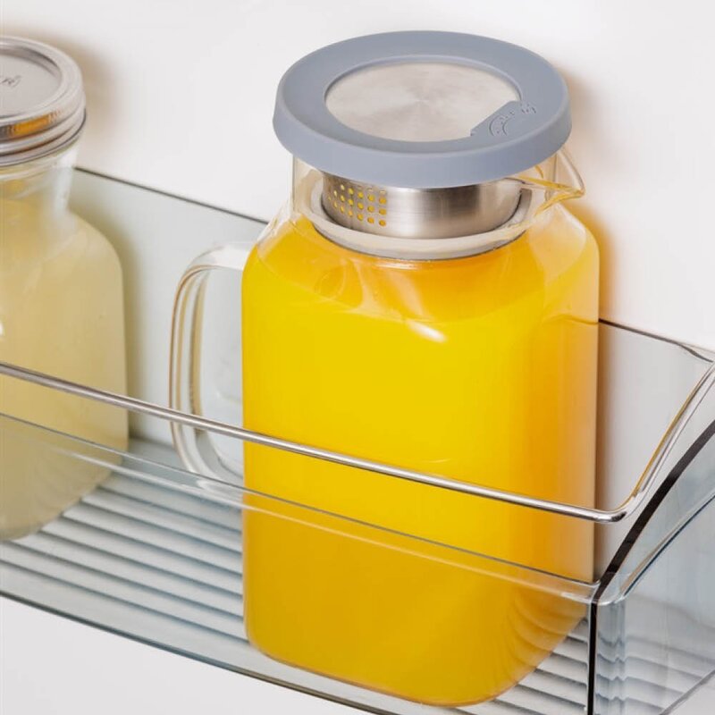 Kilner Fresh juicekanne firkantet 1,2L klar/grå