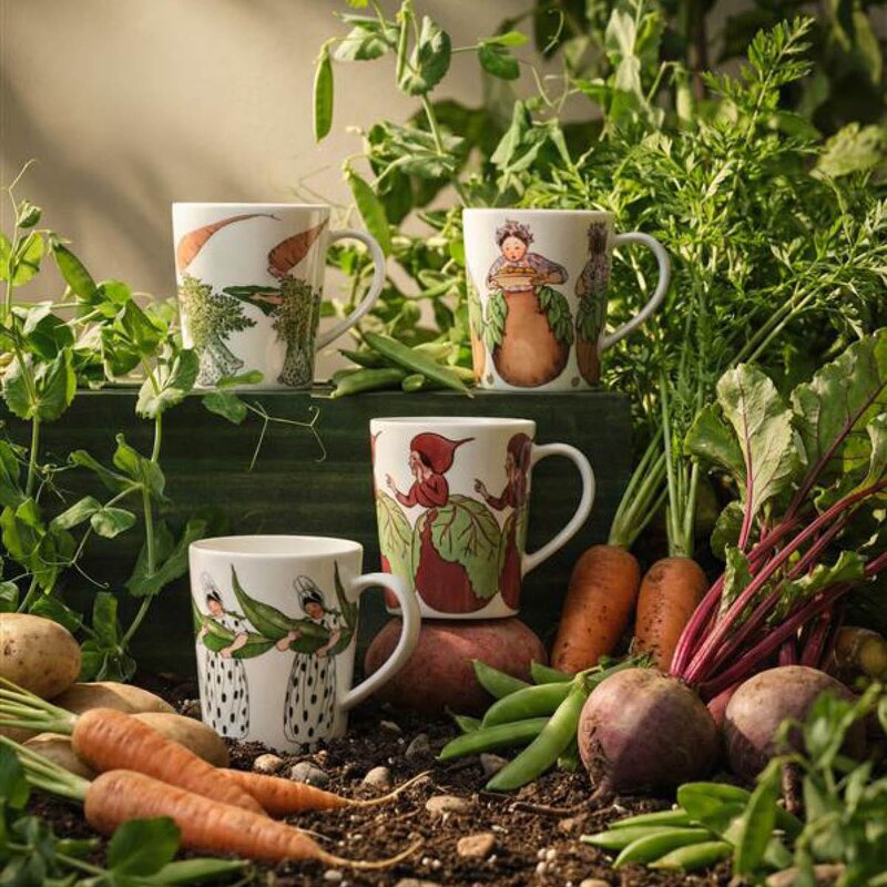 Design House Stockholm Elsa Beskow krus m/håndtak 28 cl Mrs Beetroot