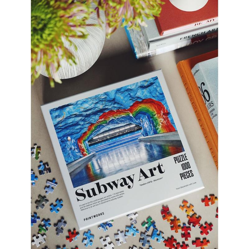 Printworks Puslespill subway art rainbow 1000 biter
