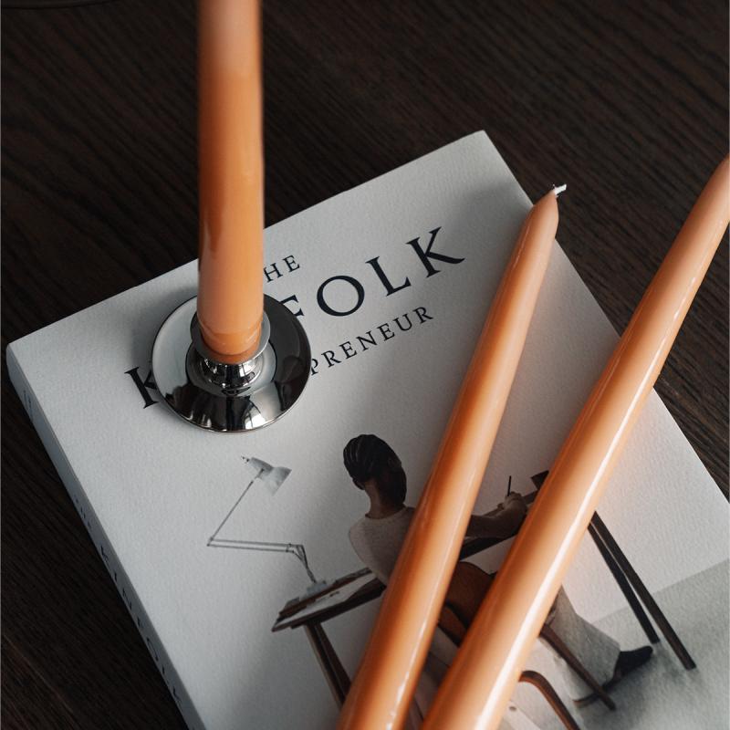 Hilke Herregårdslys 30 cm 6 stk aprikos