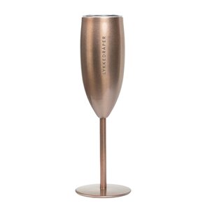 Pictureit Termo champagneglass Lykkedråper 12 cl roségull