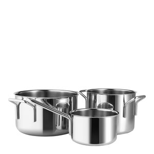 Eva Trio Stainless Steel grytesett 3 deler