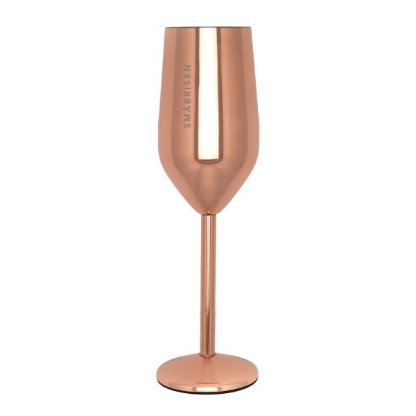 Pictureit Champagneglass stål SMÅBRISEN 23 cl roségull