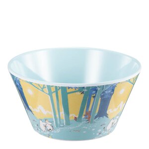 Modern House Mummi skål 14,5 cm 75 cl i skogen gul/blå