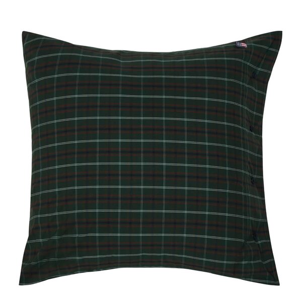 Lexington Putetrekk perkal 65x65 cm rutete grønn/marineblå/hvit/rød