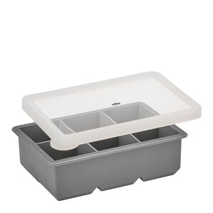 Cilio Isbitform til 6 stk BLOCKS grå/hvit