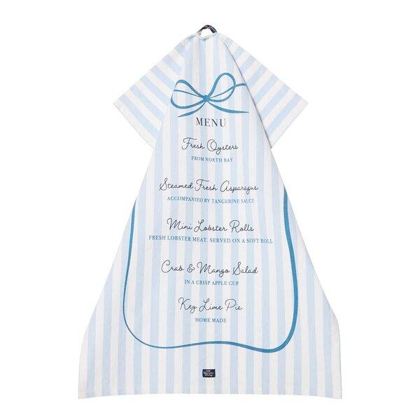 Lexington Party menu kjøkkenhåndkle 50x70 cm blå/hvit