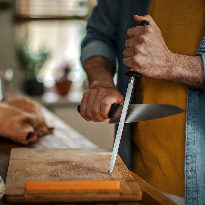 Fiskars Functional Form skjerpestål 41 cm svart/rustfritt stål