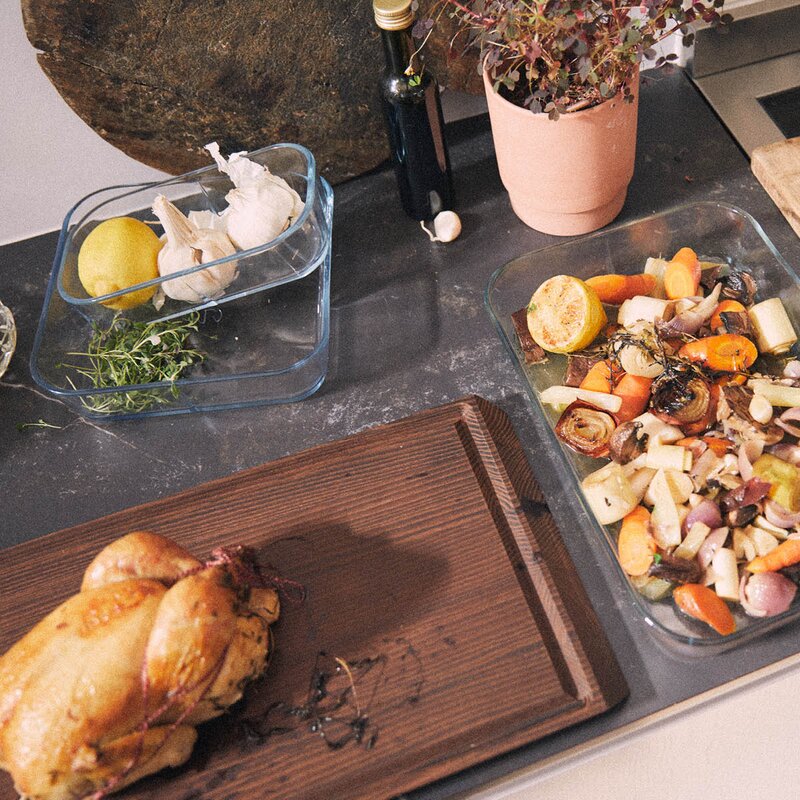 Rosendahl RÅ skjærebrett 51x28 cm thermo ask