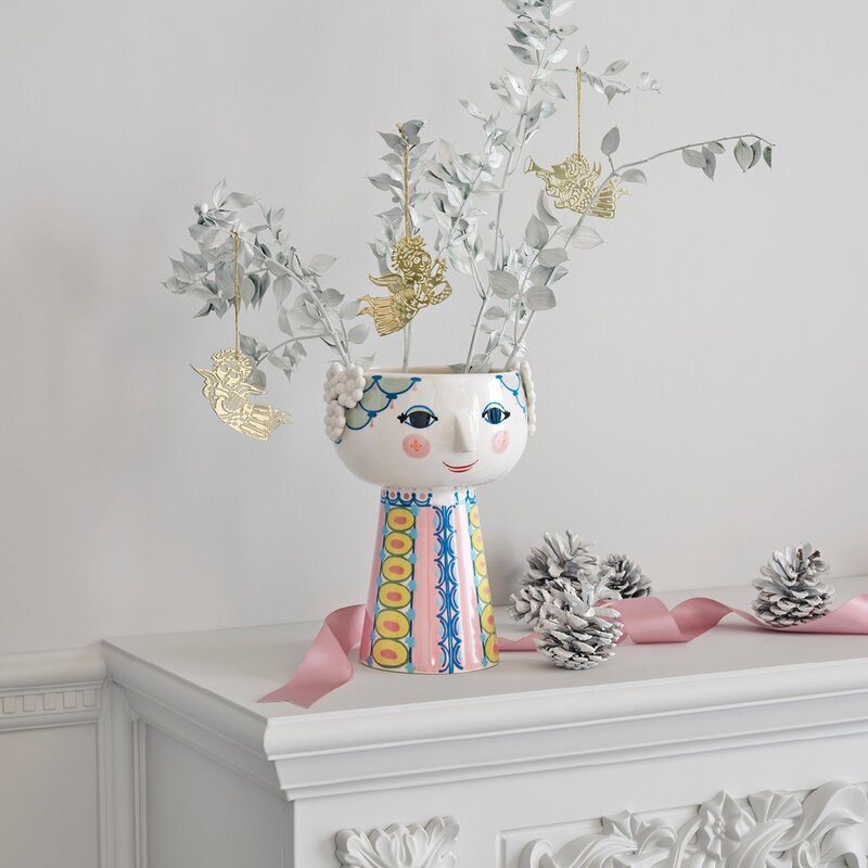Bjørn Wiinblad Eva vase 23 cm rosa