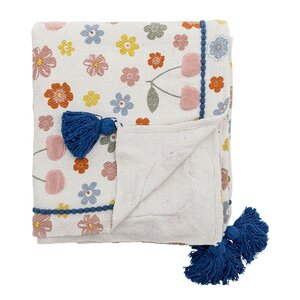 Bloomingville MINI Pledd Cherry 160x130 cm rosa