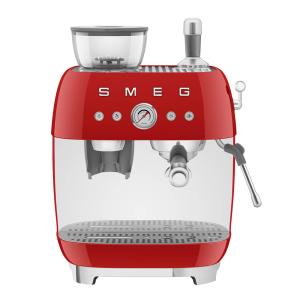 SMEG Espressomaskin EGF03 2,4L m/kaffekvern rød